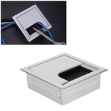 Aluminium Alloy Desk Grommet Table Wire Organizer with Hairbrush for Home and Office - Extra Image
