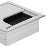 Aluminium Alloy Desk Grommet Table Wire Organizer with Hairbrush for Home and Office - Extra Image