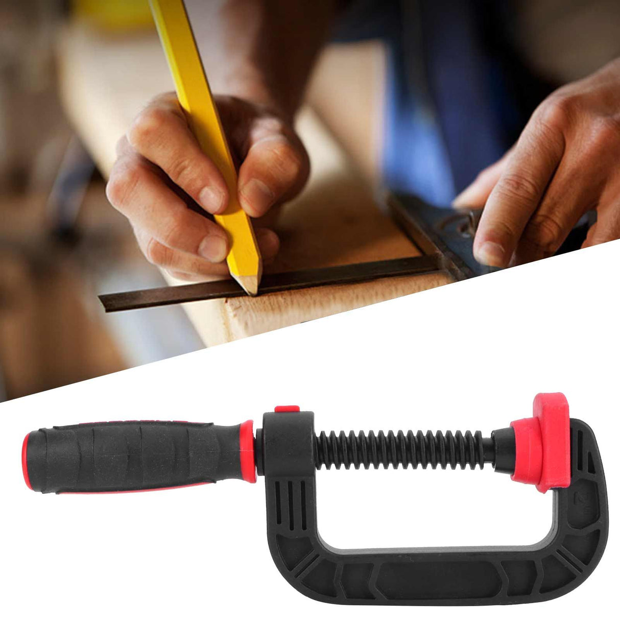 Quick Release Clamp G Clamp C Clamp Hand Grip Holder DIY Woodworking Carpenter Tool2in Opening 50mm
