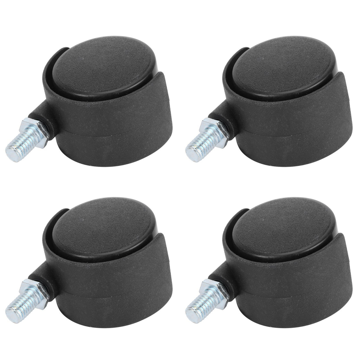 4Pcs 1.5in Casters 360 Degree Rotatable Universal Plastic Wheel for Cabinet Chair