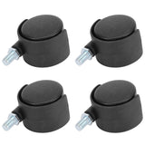 4Pcs 1.5in Casters 360 Degree Rotatable Universal Plastic Wheel for Cabinet Chair