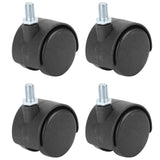 4Pcs 1.5in Casters 360 Degree Rotatable Universal Plastic Wheel for Cabinet Chair - Extra Image