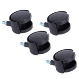4Pcs 2in Universal Casters with Brake Mute 360 Degree Rotating Wheels Furniture Supply