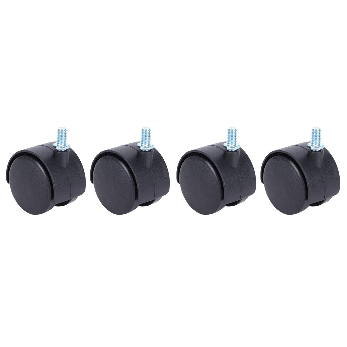 4Pcs 2in Universal Casters with Brake Mute 360 Degree Rotating Wheels Furniture Supply