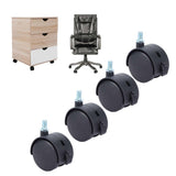 4Pcs 2in Universal Casters with Brake Mute 360 Degree Rotating Wheels Furniture Supply - Extra Image