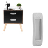 Gray NonDrill Glass Sliding Door Handle Paste Plastic Handle for Drawer Window Cabinet - Extra Image