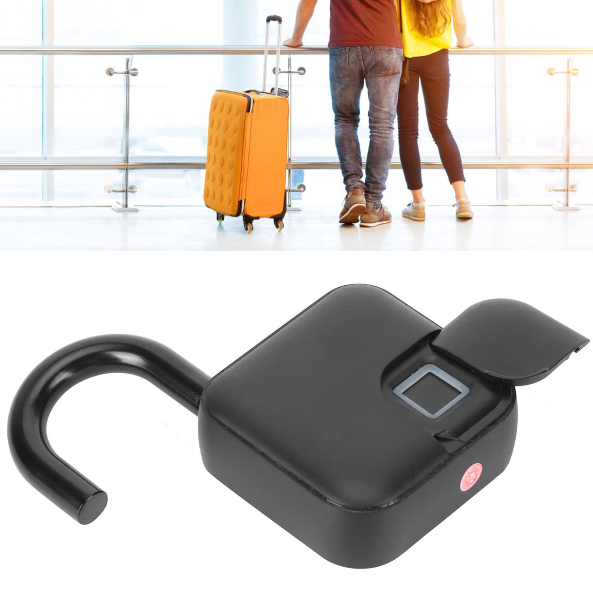 Fingerprint Lock AntiTheft Intelligent APP Bluetooth Padlock for Warehouse Dormitory Bicycle