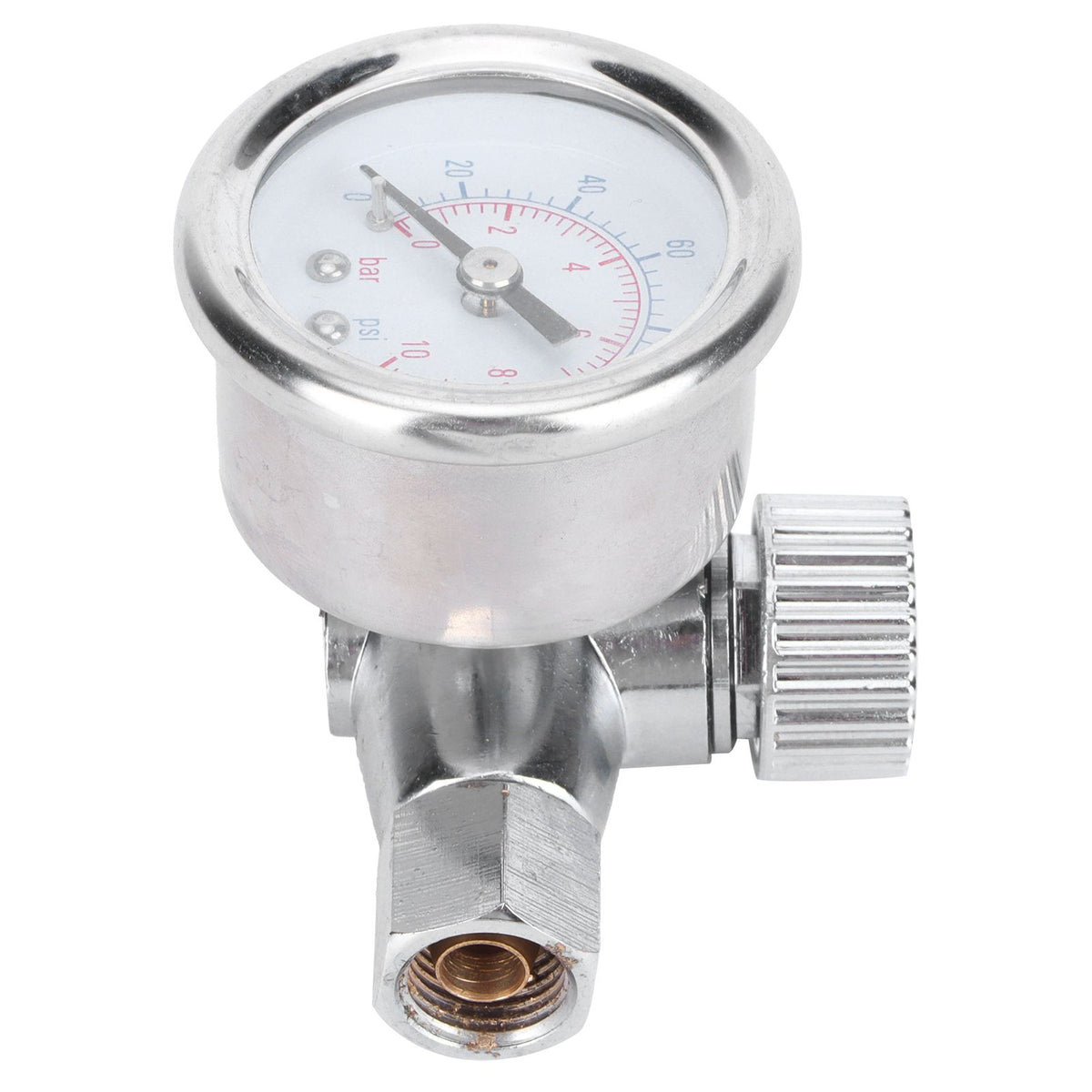 1/4in Spray Guns Air Pressure Regulator Pressure Regulating Adjusting Valve Gauge