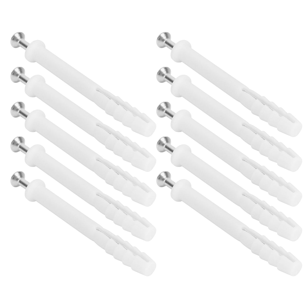 20Set Expansion Screw Tube Kit Cabinet Frame Fixing Wall Anchor Furniture Hardware