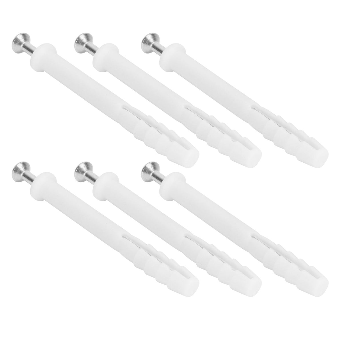 20Set Expansion Screw Tube Kit Cabinet Frame Fixing Wall Anchor Furniture Hardware