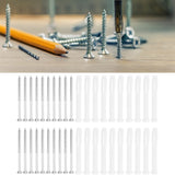 20Set Expansion Screw Tube Kit Cabinet Frame Fixing Wall Anchor Furniture Hardware - Extra Image