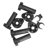 4Set Adjustable Cabinet Feet ABS Support Leg for Cupboard Closet Furnitures Black