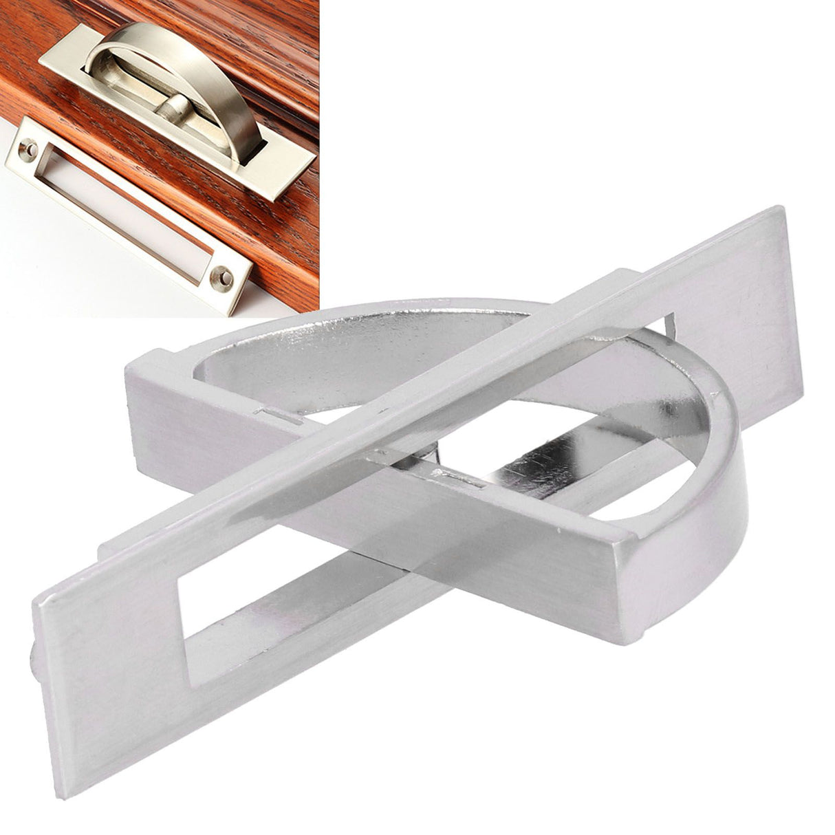 Concealed Handle Set Modern Tatami Cabinet 180° Rotatable Embedded Pull Handle Parts