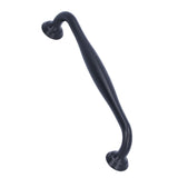 Zinc Alloy Handle Matte Black Cabinet Drawer Handle Bathroom/Wardrobe Door Hardware