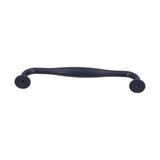Zinc Alloy Handle Matte Black Cabinet Drawer Handle Bathroom/Wardrobe Door Hardware - Low Angle