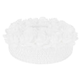Ring Pillow Box Wedding with Ribbon Bowknot CakeShaped Pearl Rose Ceremony Supplies White(5905 )