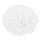 Ring Pillow Box Wedding with Ribbon Bowknot CakeShaped Pearl Rose Ceremony Supplies White(5905 ) - Rear View