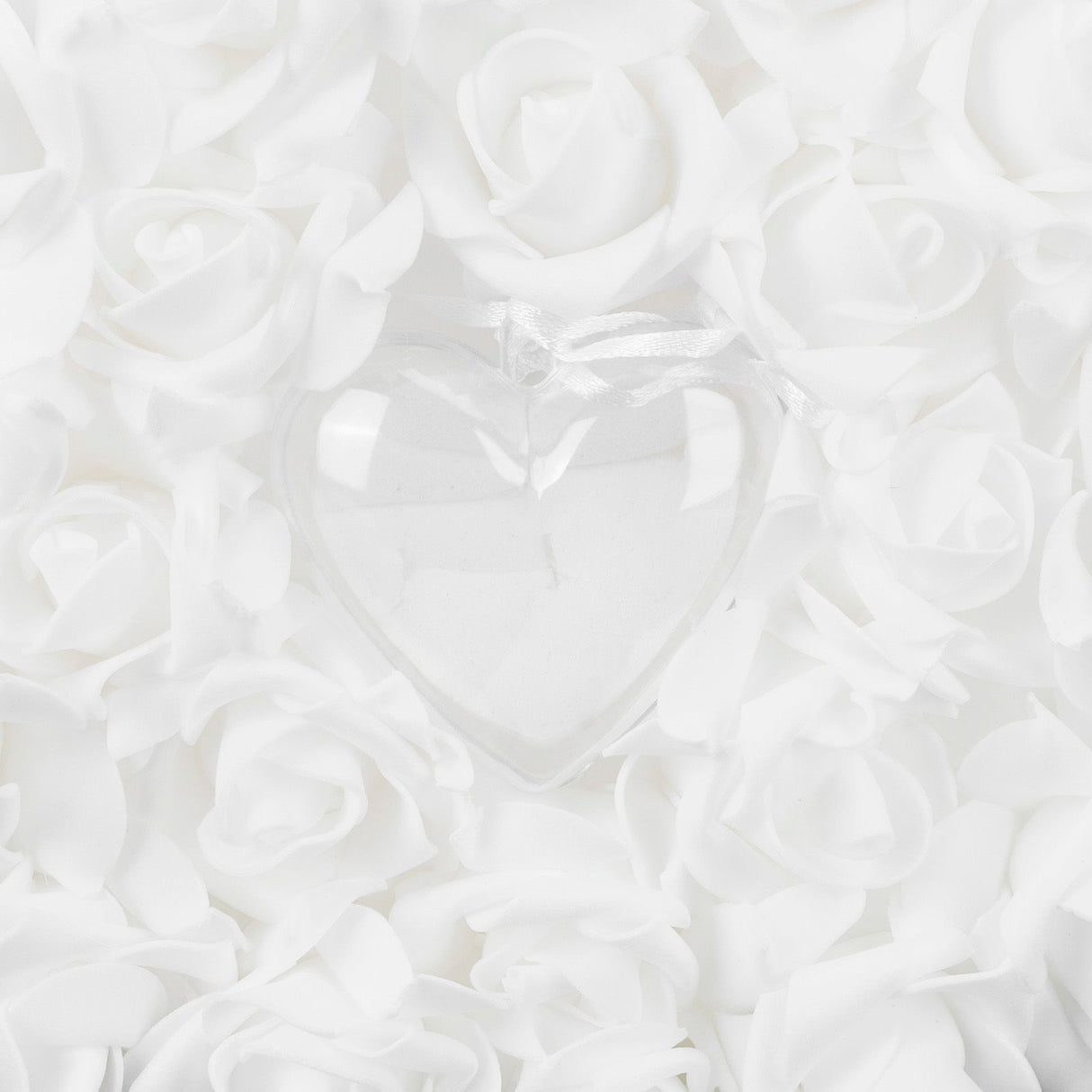 Ring Pillow Box Wedding with Ribbon Bowknot CakeShaped Pearl Rose Ceremony Supplies White(5905 )