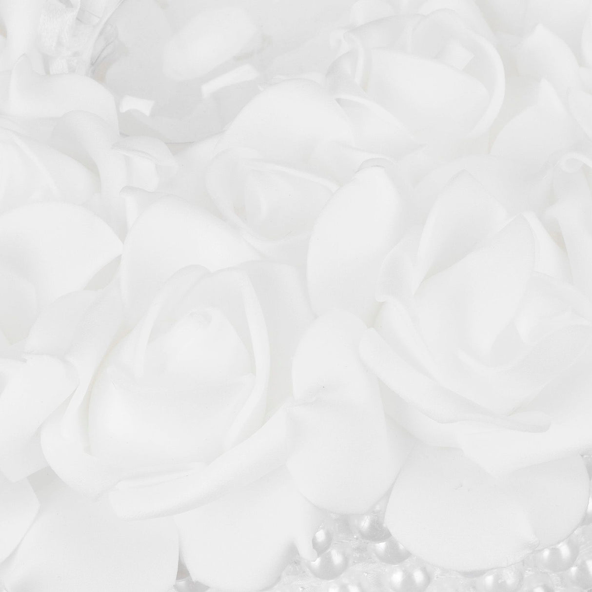Ring Pillow Box Wedding with Ribbon Bowknot CakeShaped Pearl Rose Ceremony Supplies White(5905 )