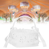Flower Lace Basket White Romantic Flower Basket Candies Container Wedding Ceremony Decoration5707 Flower Basket L