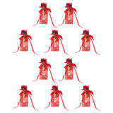 10 Set Candy Boxes Wedding Birthday Party Favor Gift Box with Ribbons DecorationRetro Flower Pattern