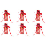 10 Set Candy Boxes Wedding Birthday Party Favor Gift Box with Ribbons DecorationRetro Flower Pattern - Front View