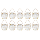 10 Set Candy Boxes Bags Hexagonal Chocolate Gift Boxes with Ropes for Wedding SuppliesMarble