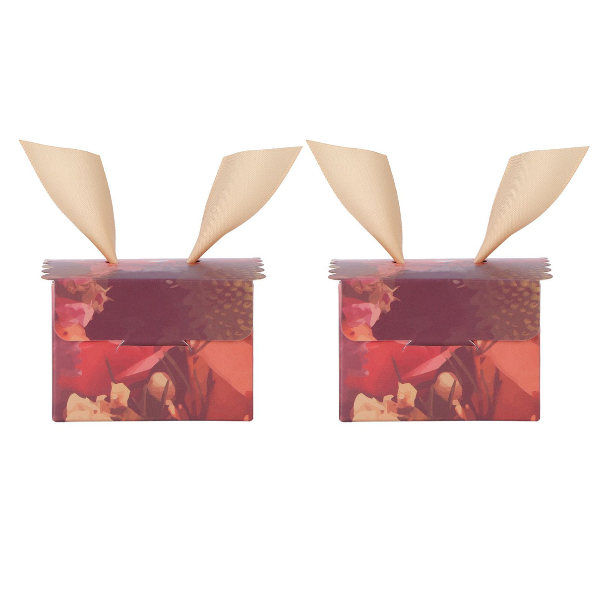 25 Sets Gift Candy Box for Party Christmas Birthdays European Weddings SuppliesEuropean Retro Flower Pattern(Golden Wing) S