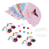 Birthday Funny Glasses and Foldable Party Cone Hats Birthday Supplies for Kids Adults