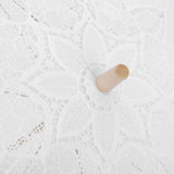 Lace Umbrella Wedding Bridal Parasol Umbrella for Photography Props Wedding SuppliesL White - Extra Image