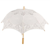 Lace Umbrella Wedding Bridal Parasol Umbrella for Photography Props Wedding SuppliesL Beige