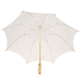 Lace Umbrella Wedding Bridal Parasol Umbrella for Photography Props Wedding SuppliesL Beige