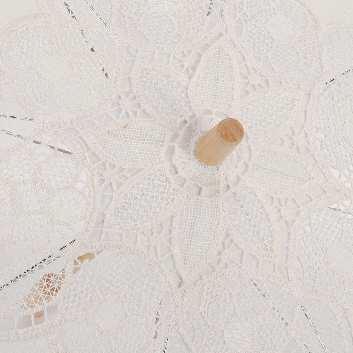 Lace Umbrella Wedding Bridal Parasol Umbrella for Photography Props Wedding SuppliesL Beige