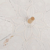 Lace Umbrella Wedding Bridal Parasol Umbrella for Photography Props Wedding SuppliesL Beige