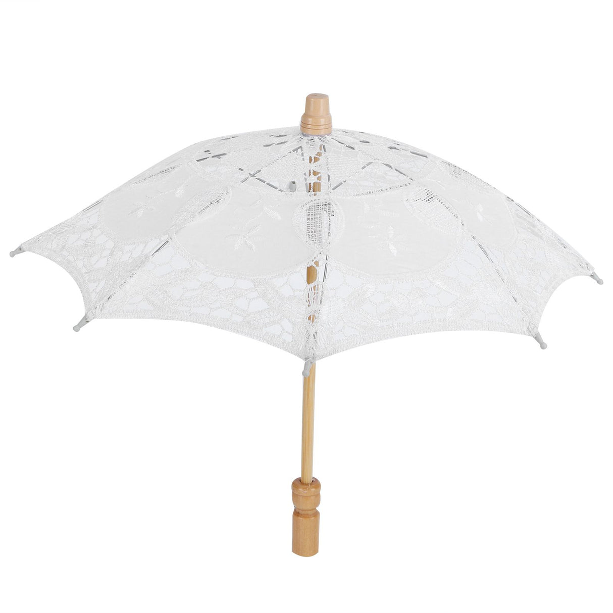 Lace Umbrella Wedding Bridal Parasol Umbrella for Photography Props Wedding SuppliesS White