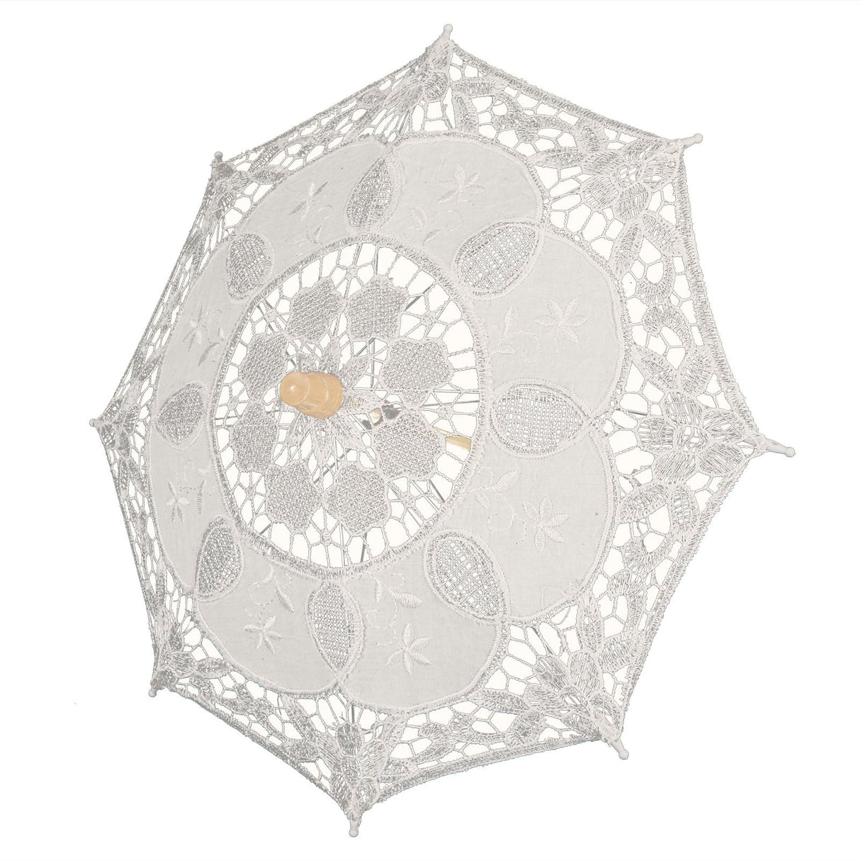 Lace Umbrella Wedding Bridal Parasol Umbrella for Photography Props Wedding SuppliesS Beige