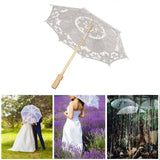 Lace Umbrella Wedding Bridal Parasol Umbrella for Photography Props Wedding SuppliesS Beige