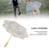 Lace Umbrella Wedding Bridal Parasol Umbrella for Photography Props Wedding SuppliesS Beige