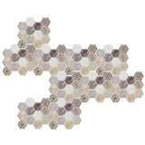 10Pcs Self Adhesive Sticker Background PVC Wall Decal Tile Sticker Home Decoration - Front View