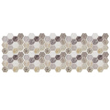 10Pcs Self Adhesive Sticker Background PVC Wall Decal Tile Sticker Home Decoration - Side View