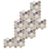 10Pcs Self Adhesive Sticker Background PVC Wall Decal Tile Sticker Home Decoration