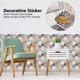 10Pcs Self Adhesive Sticker Background PVC Wall Decal Tile Sticker Home Decoration - Extra Image