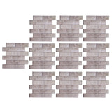10Pcs Wall Sticker Self-Adhesive Wallpaper 3-Dimensional Ceramic Tile Stickers Decoration - 45-Degree Angle