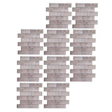 10Pcs Wall Sticker Self-Adhesive Wallpaper 3-Dimensional Ceramic Tile Stickers Decoration - Close-Up Angle