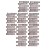 10Pcs Wall Sticker Self-Adhesive Wallpaper 3-Dimensional Ceramic Tile Stickers Decoration - Low Angle