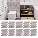 10Pcs Wall Sticker Self-Adhesive Wallpaper 3-Dimensional Ceramic Tile Stickers Decoration