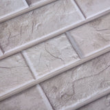10Pcs Wall Sticker Self-Adhesive Wallpaper 3-Dimensional Ceramic Tile Stickers Decoration