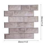 10Pcs Wall Sticker Self-Adhesive Wallpaper 3-Dimensional Ceramic Tile Stickers Decoration