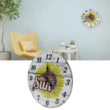 30cm European Style Retro Wall Clock Home Decoration Living Room Wall Hanging ClockStyle 1