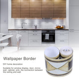 Wallpaper Border Trim Self Adhesive Wall Art Sticker Waist Line Border Kitchen Bathroom Decor